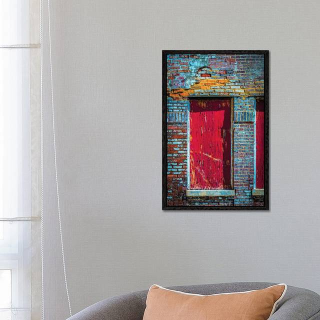 Parking Garage In Wrigleyville by Raymond Kunst - Gallery-Wrapped Canvas Giclée - Black Framed (66.04cm H x 45.72cm W x 3.81cm D)