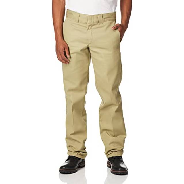 873 Slim Straight Work Trousers in Khaki - 32W 30L