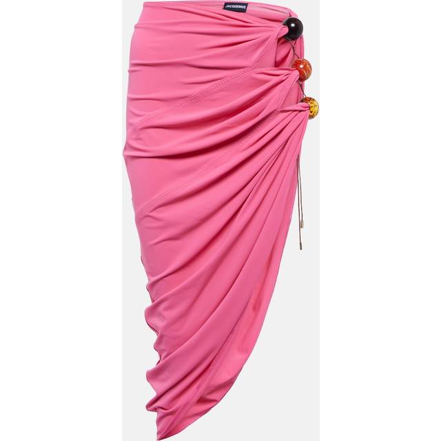 Jacquemus La Jupe Perola jersey midi skirt - black (UK 16)