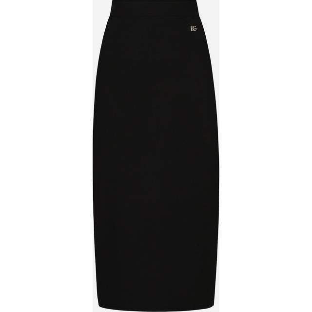 Dolce & Gabbana, Midi Skirts, female, Black, XS, Black Skirt Aw24 Elegant Style