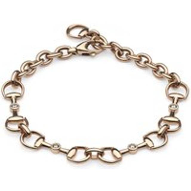 Gucci Horsebit 18ct Rose Gold Diamond Bracelet
