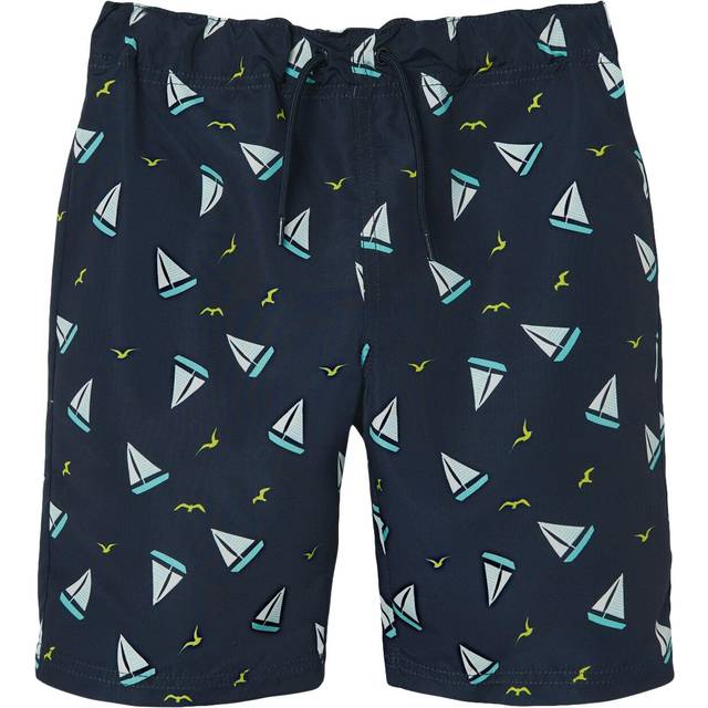Name It Boys Boat Long Swim Shorts - Dark Sapphire, Navy, Size Age: 12 Years - age: 12 YEARS