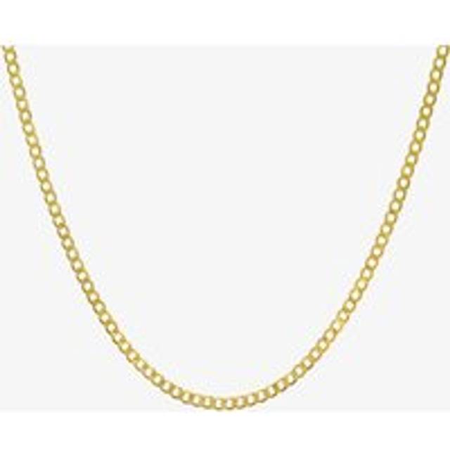 9ct Yellow Gold 18 Inch Curb Chain Necklace UFC100 18~