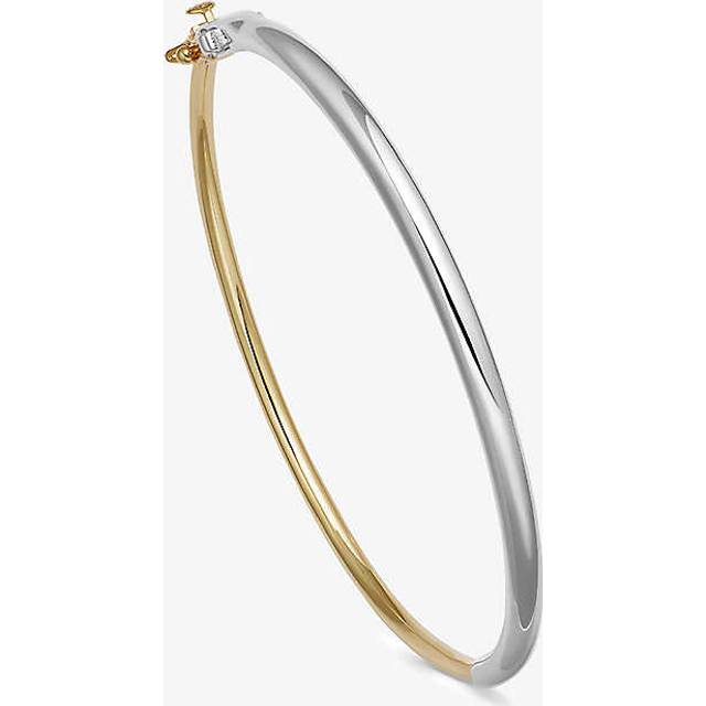 Astley Clarke Two Tone Bangle Bracelet, Silver/Gold