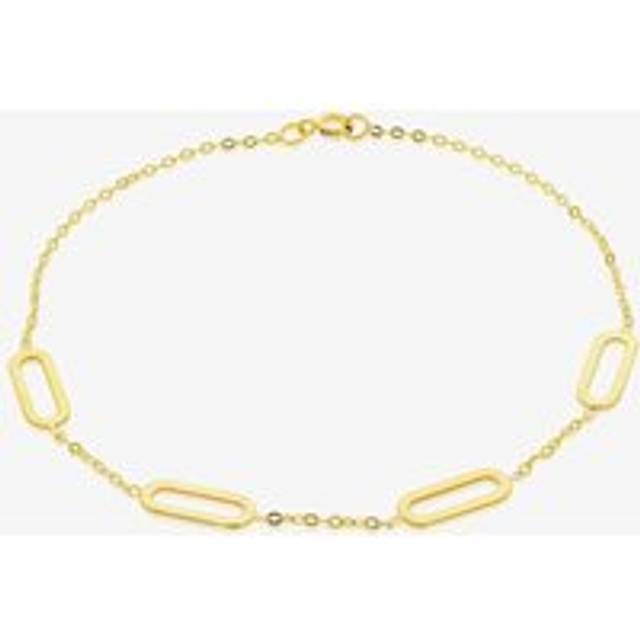 9ct Yellow Gold Paper Clip Bracelet 1.20.0442