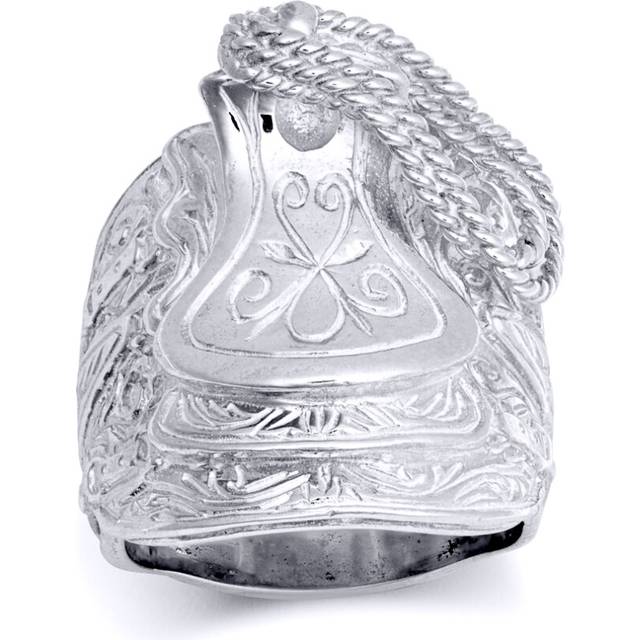 (U) Jewelco London 925 Silver Saddle Ring - ARN157