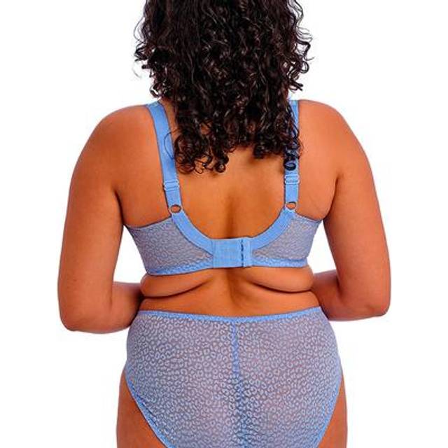 Elomi Womens Lucie Plunge Bra - Blue Polyamide - Size 38DD