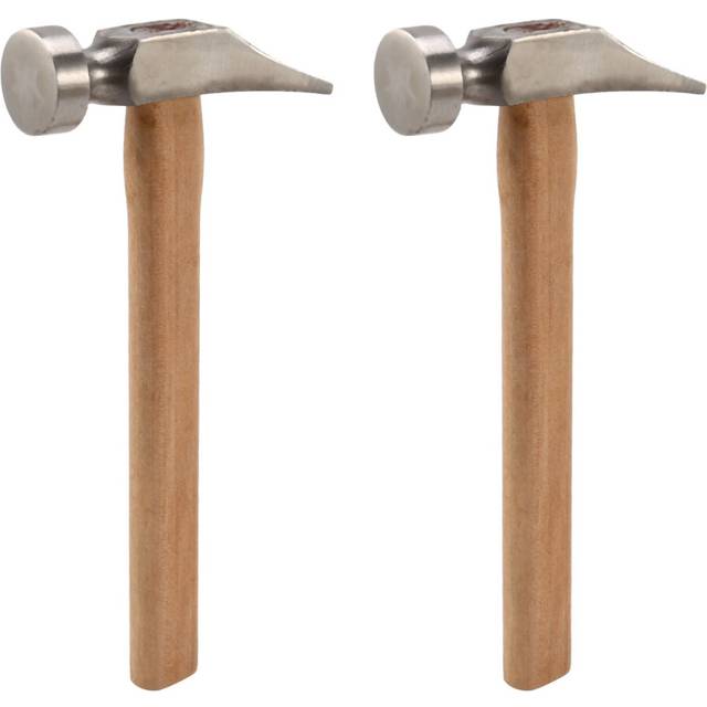 2Pcs Shoe Repair Hammer Wood Handle Leather Work Shoemaking Repairing Remmending Shoe Tool