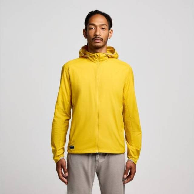 Saucony Peregrine Packaway Jacket M Löparjacka, M - GOLD (M)
