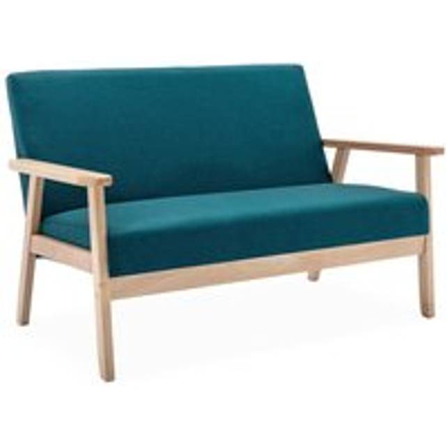 Scandi-style 2-seater Sofa - Beige - One Size