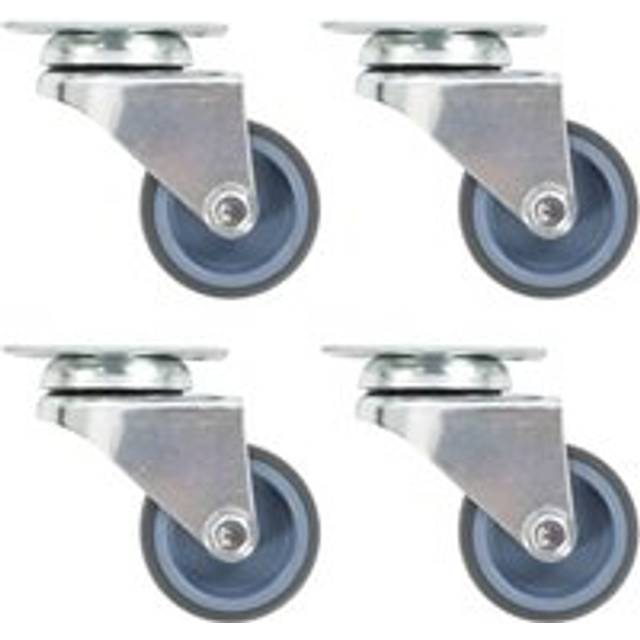 vidaXL Twin-wheel Swivel Casters 4 pcs 50 mm