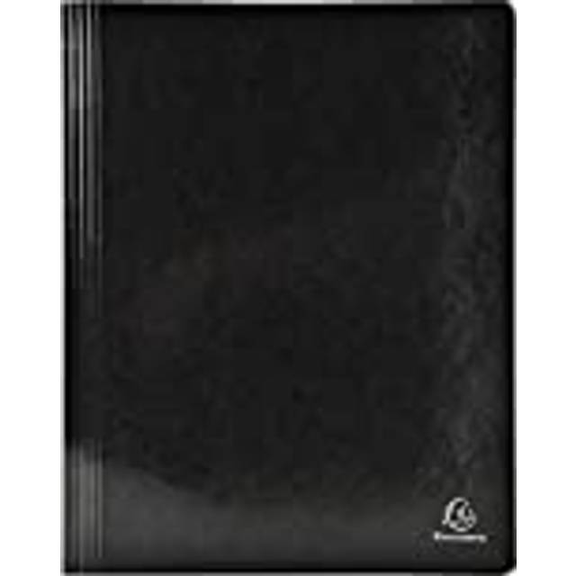 Exacompta Iderama Flat Bar Files Flat A4 Pack of 25 355gsm, Black
