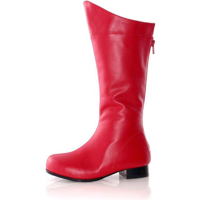 Child Red Superhero Costume Boots | Superhero Accessories (M)