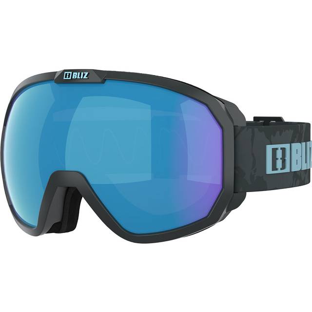Bliz Charge OTG - Skidglasögon Gris Mat / Logo Bleu Ice Blue Multi Cat 3
