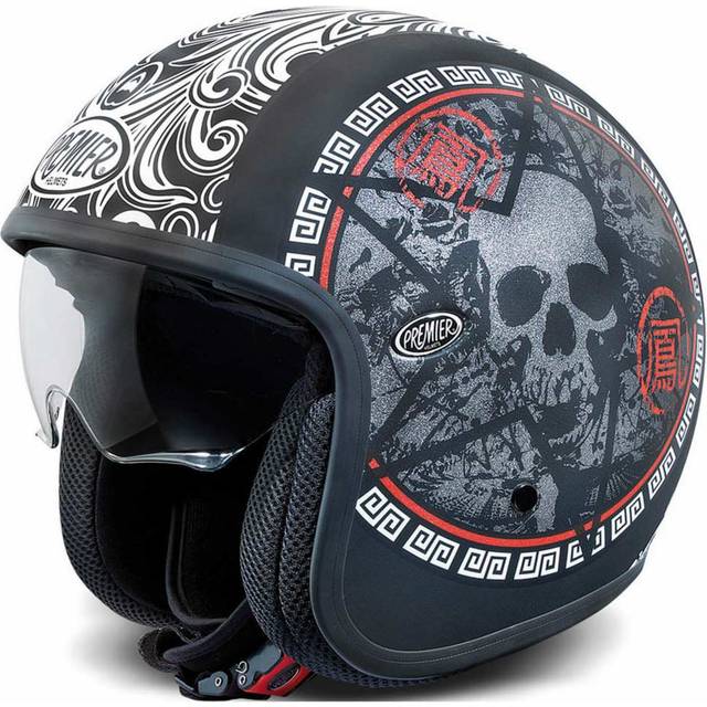 Premier Vintage SK, open face helmet , color: Matt-Black , size: XS