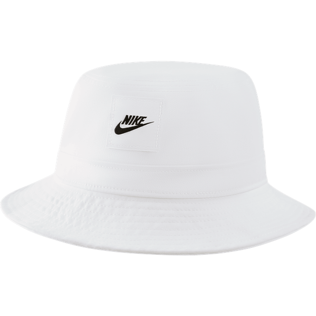 Nike J Nk Apex Bucket Sq Fut Kepsar White/White - OS YOUTH