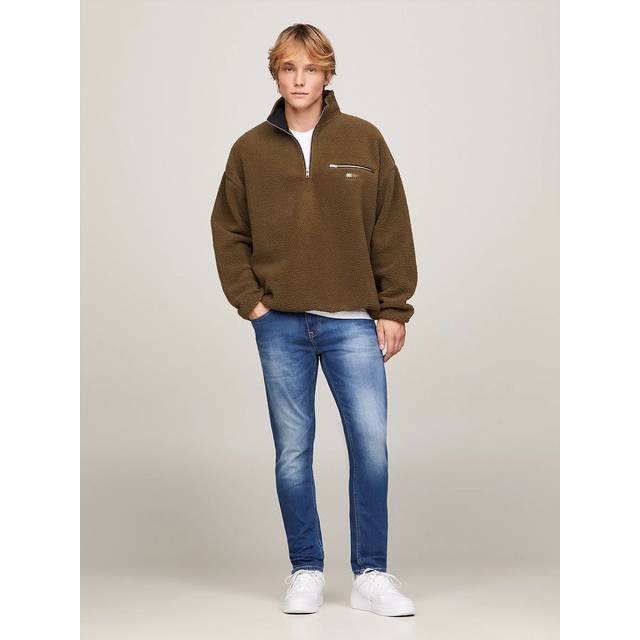 Tommy Jeans Män Austin Slim Tapered Jeans Stretch, Wilson Mid Blue Stretch, 38W x 32L