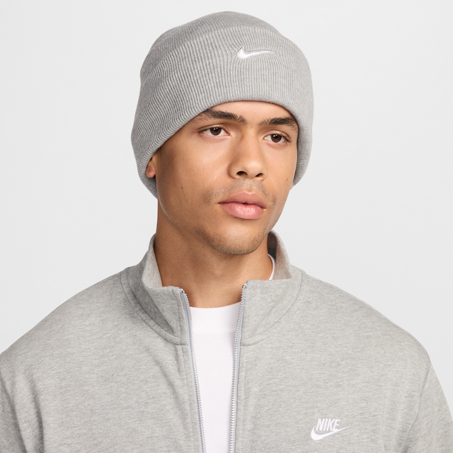 Nike Peak Swoosh Beanie Dk Grey Heather/ White Universal