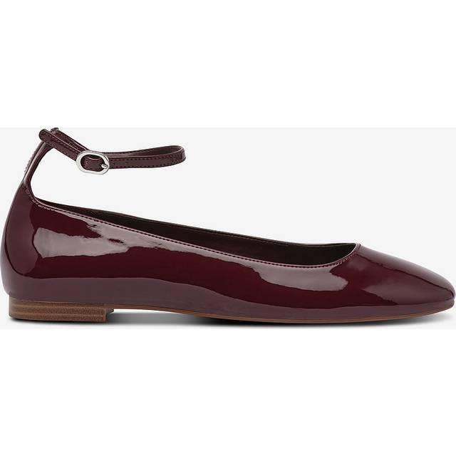Burgundy Gigi Patent Leather Ballet Flats - Red (3)