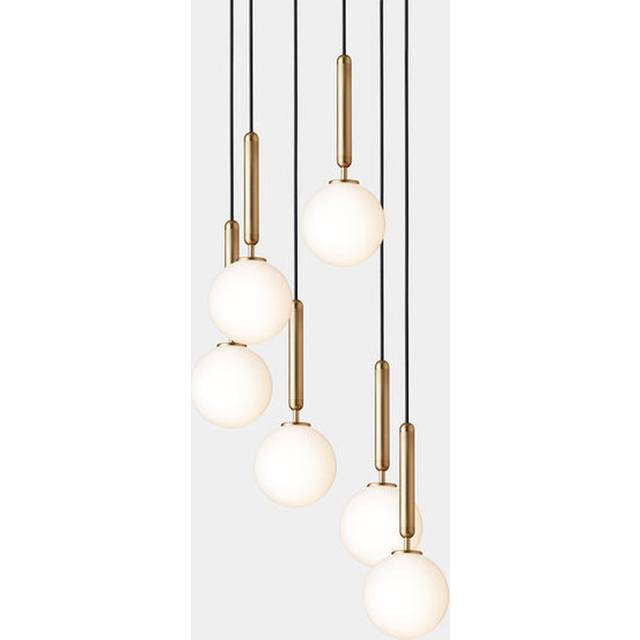 Nuura - Miira 6 Chandelier Brass/Opal White