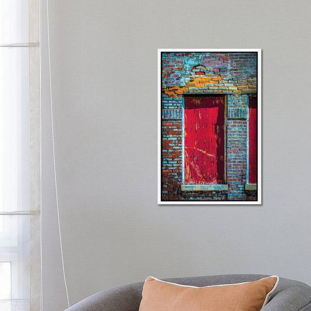 Parking Garage In Wrigleyville by Raymond Kunst - Gallery-Wrapped Canvas Giclée - White Framed (66.04cm H x 45.72cm W x 3.81cm D)