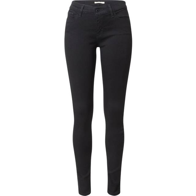 Levi's 710 – Svarta supersmala jeans-Svart/a