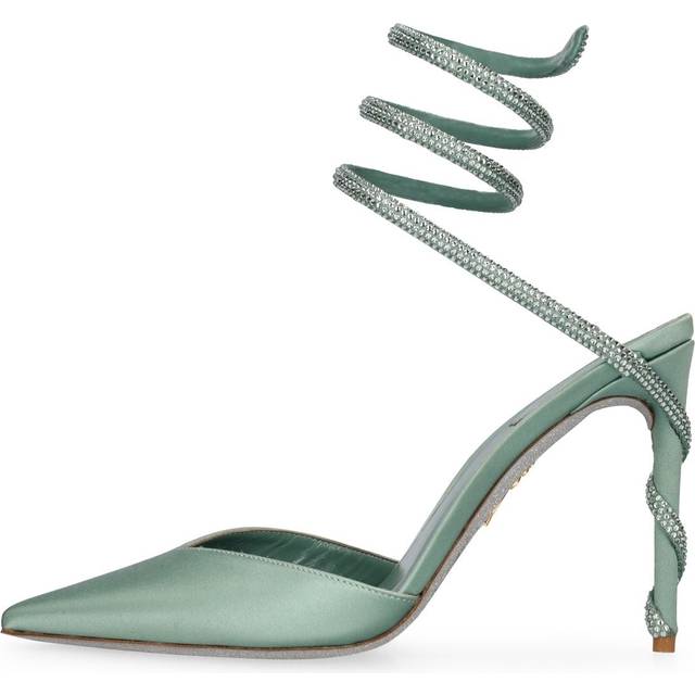 105mm Embellished Satin Pumps