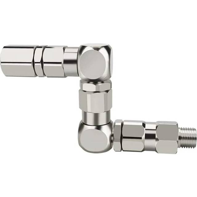 1/4 Z-Type Joint Paint Sprayer Pump Accessory 1/4 (M) X 1/4 inch (F) Z-Swivel 6500PSI Stainless Steel 360 Rotation