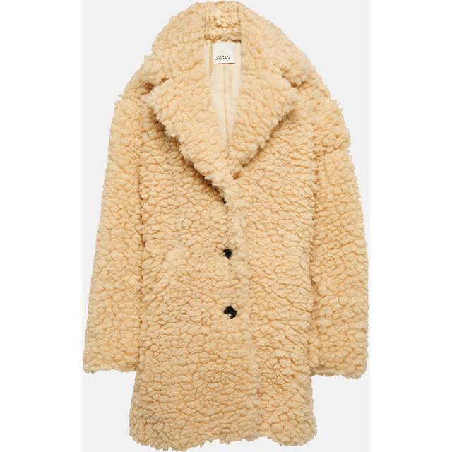 Isabel Marant Sabrinega faux shearling coat - beige (UK 14)
