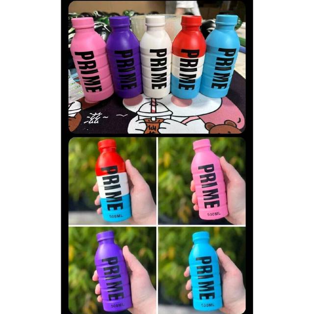 (Pink) Jumbo KSI Prime Bottle Soft Squeeze Squishys Slow Rising Girls Boys Toy UK SELLER FREE UK POST