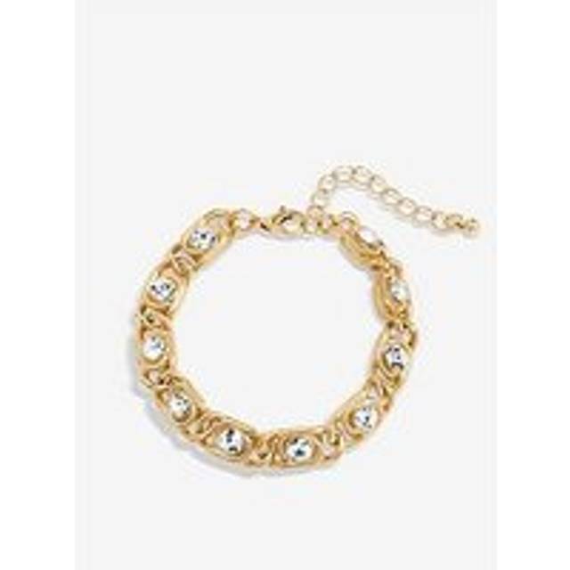Inicio Inicio  Gold Plated And Crystal Chain Bracelet - Gift Pouch