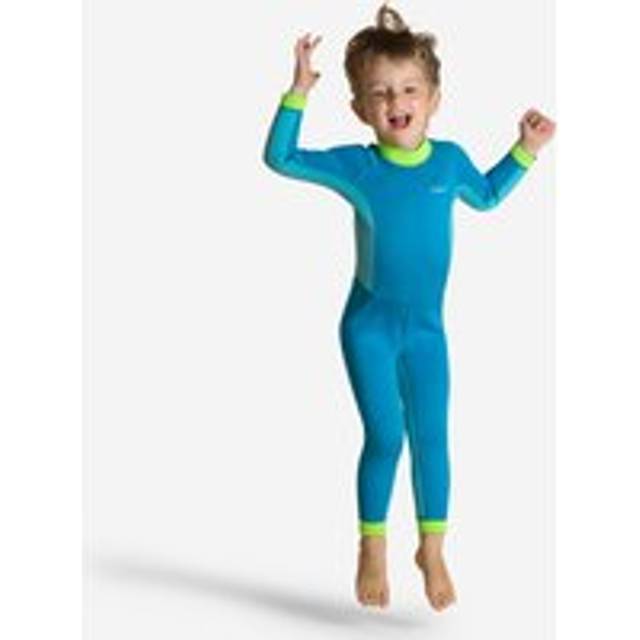 Kid’s Neoprene Wetsuit For Swimming, Ti Warm Blue Green