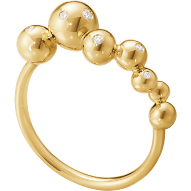 MOONLIGHT GRAPES ring (stl. 51), Georg Jensen, 18 k gult guld