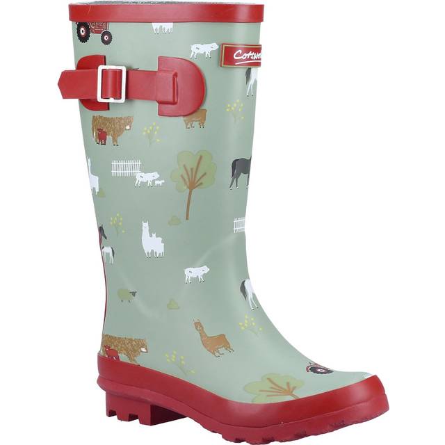 Cotswold Boys Farmyard Memory Foam Wellington UK Size 13 (EU 32)