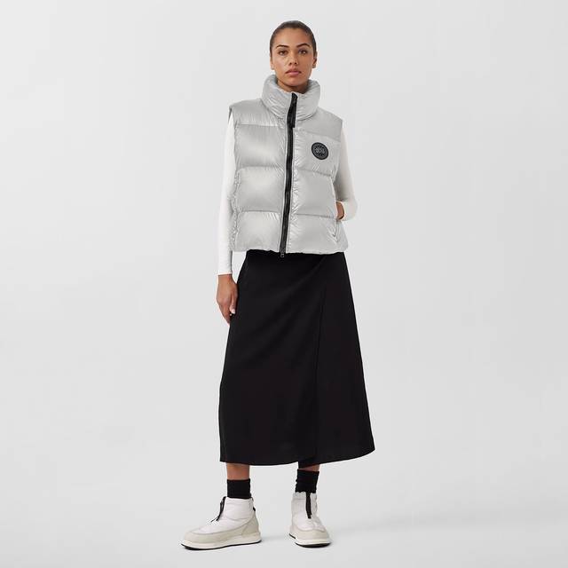 Canada Goose, Jacka, Dam, S, Polyester, Silver Dunväst Cypress - gray (S)