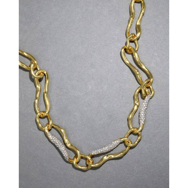 Alexis Bittar Solanales Curved Link Necklace in Gold | Statement Jewelry from Alexis Bittar (One Size)