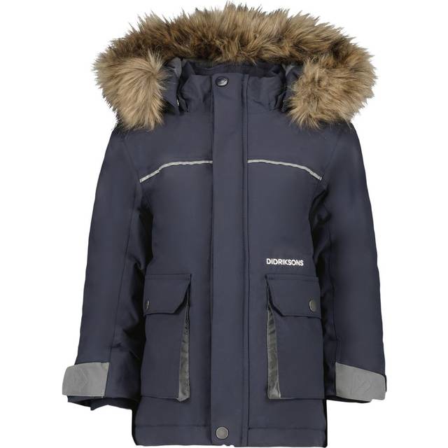 Didriksons Kids' Kure Parka 6 Navy, 80