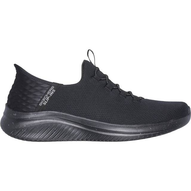 Skechers Herren Ultra Flex 3.0 Right Away Sneakers,Sports Shoes, Schwarzer Netzbesatz, 43 EU