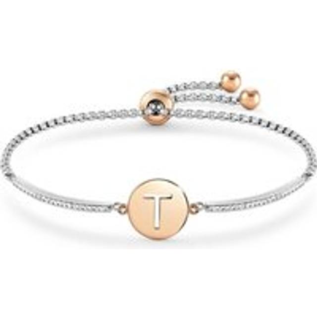 Nomination Milleluci Letter Bracelet - Letter T - Rose Gold