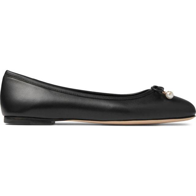 Jimmy Choo Elme embellished leather ballet flats - black (UK 1.5)