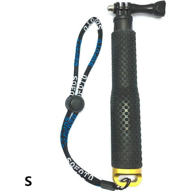 (a-S  Golden) Portable Extendable Handheld Monopod Pole Waterproof Selfie Stick for Gopro hero 11 10 9 8 7 6 5 Sjcam xiaoyi DJI OSMO Cameras