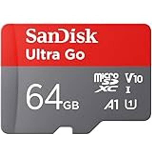 Ultra Go micro SDXC card + SD adapter 64GB (For Android Smartphones and Tablets, Memory card up to 150 MB/s, Full HD Video, V10, A1 Faster App