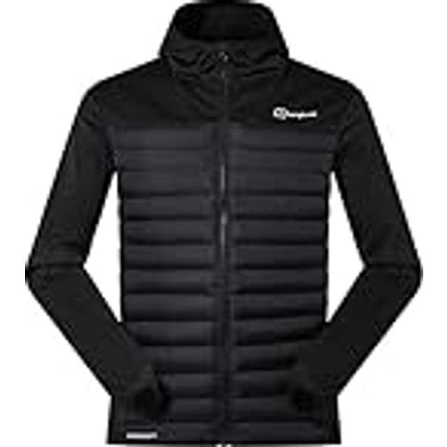 Berghaus Mens Vaskye Hooded Hybrid Jacket - Black, Black, Size L, Men