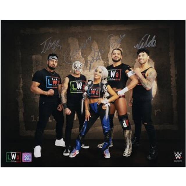 Rey Mysterio, Santos Escobar, Cruz Del Toro, Joaquin Wilde & Zelina Vega LWO WWE Autographed 16'' x 20'' Spotlight Photograph