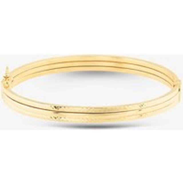 9ct Yellow Gold 3 Line Hinged Bangle 1.31.1753