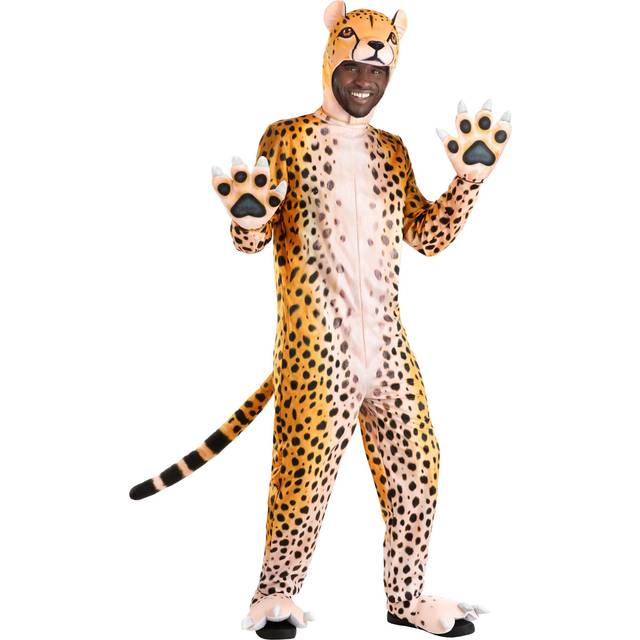 Cheerful Cheetah Adult Costume | Animal Costumes - Black&#47;Brown (S)