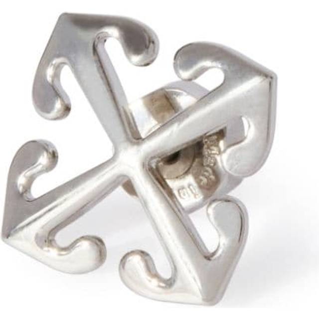 Silver Tone Brass Single Earring size Unica (Unica)