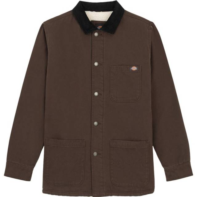 Dickies - Duck High Pile Fleece Line Chore Jacket - Casual jacket size L, brown