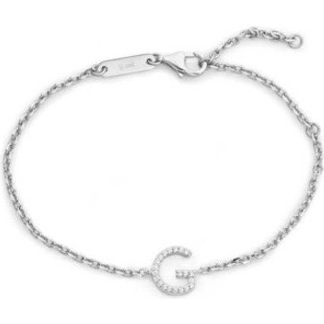 Armband irma letter bracelet g silver