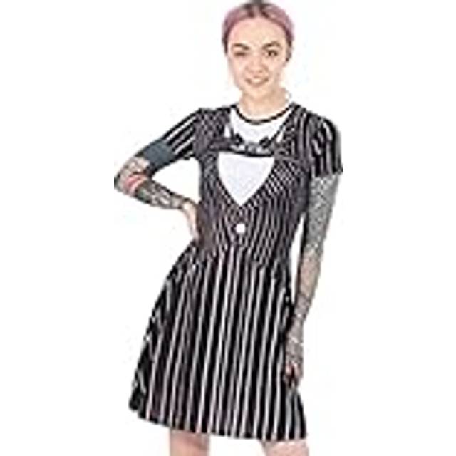 (XL) Nightmare Before Christmas Dress For Women | Ladies Jack Skellington Costume Outfit | Disney Merchandise